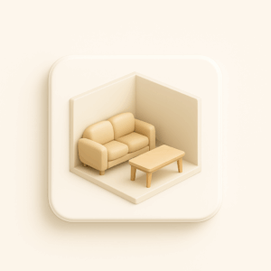 Icon for expert furniture placement and smart room layout strategy in Chandigarh homes.