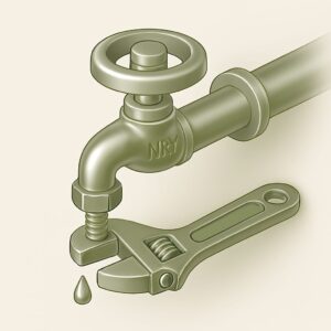 Heavy-duty stop cock valve installed on pipeline — used for main water supply control in both homes and office buildings in Mohali, Panchkula, and Chandigarh.
