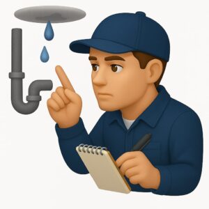 3D icon representing leak detection and inspection services in Tricity — expert plumber identifying pipe and ceiling leaks with repair suggestions in Mohali, Chandigarh & Panchkula.