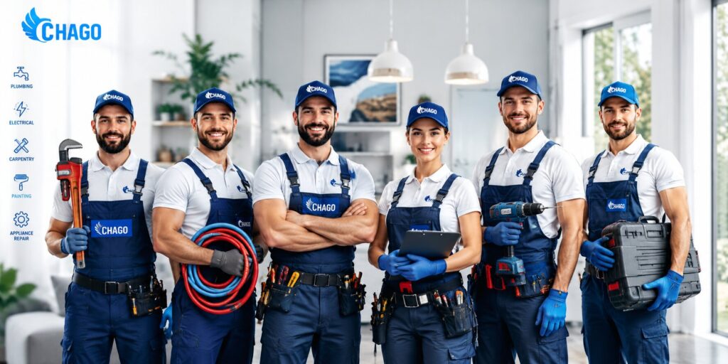 Professional home service team