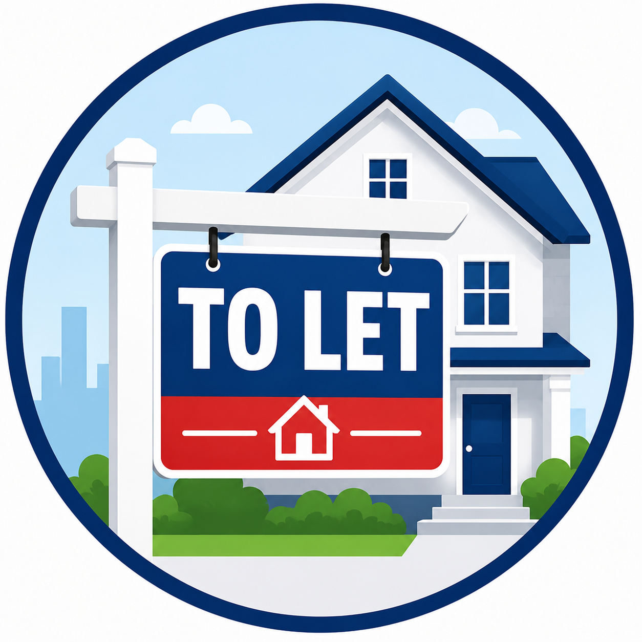 To Let Service Icon Design