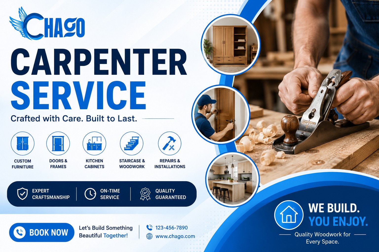Chago Professional Carpenter Service Banner