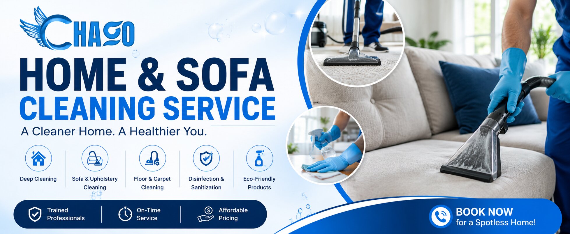  make a img for Home & Sofa Cleaning Service Just like that but make it profesxionaly