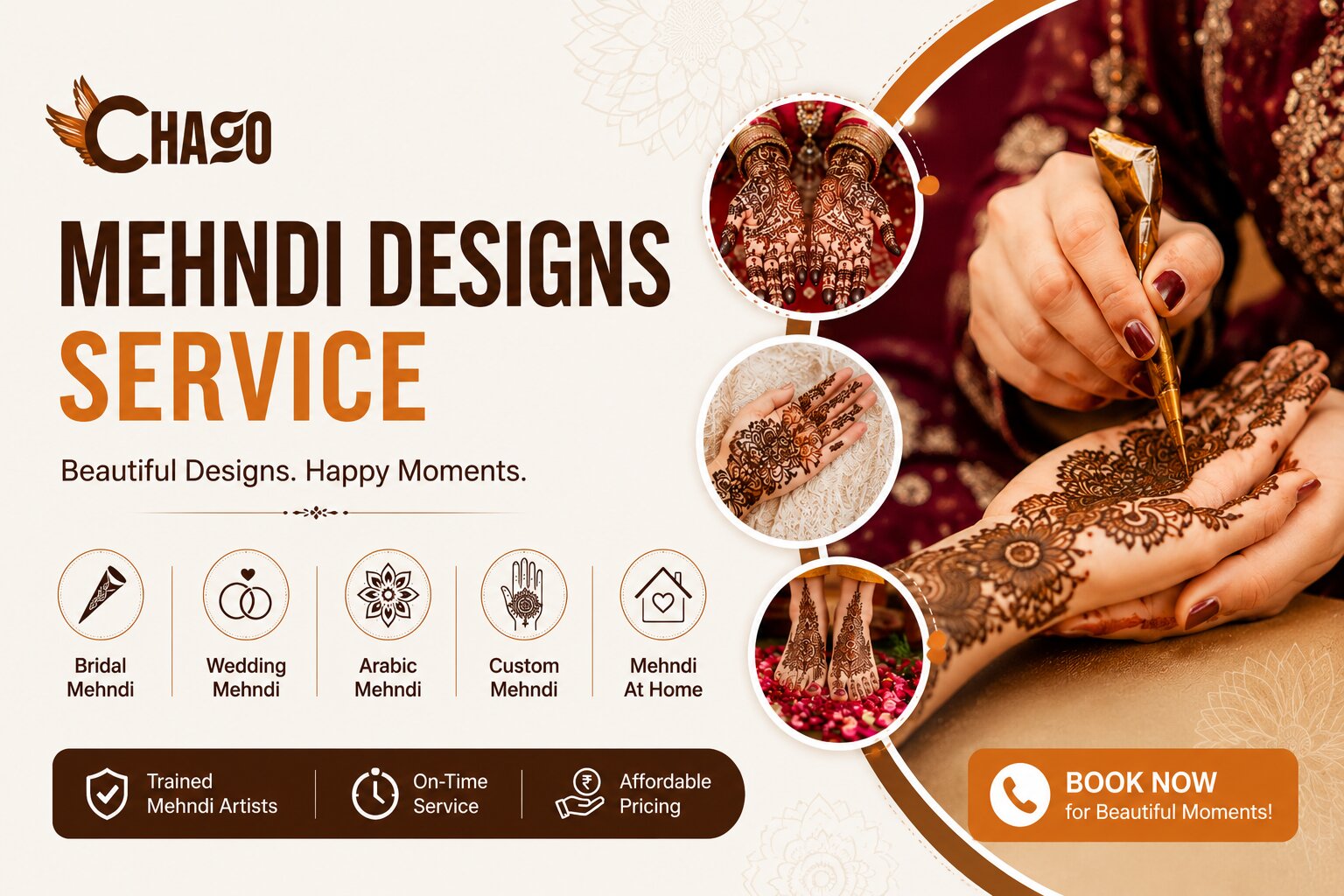 Beautiful Mehndi Design Banner