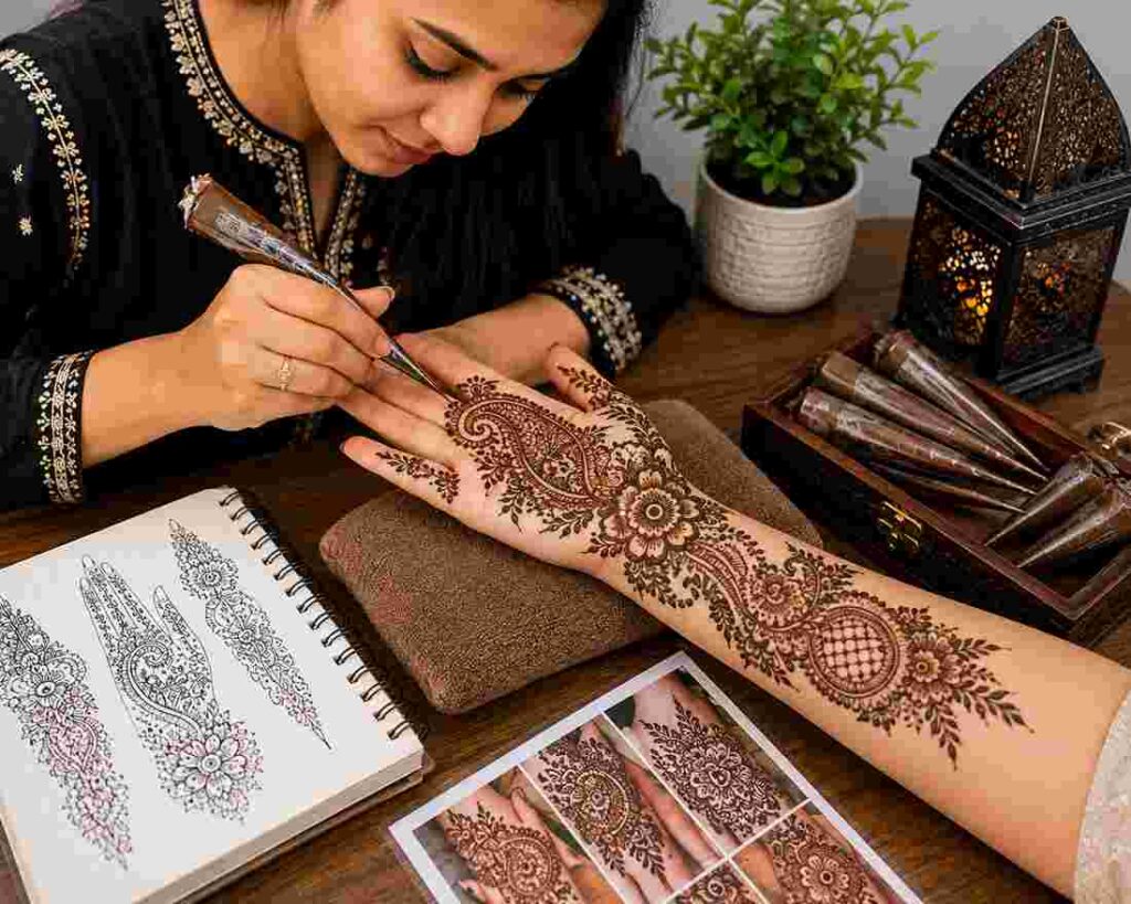 Custom Mehndi Design Service Expertly