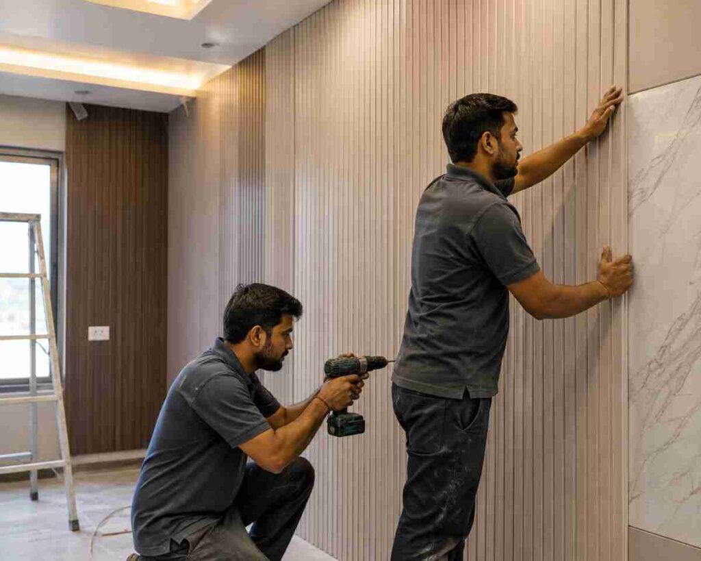 Professional PVC Panel Installation Work
