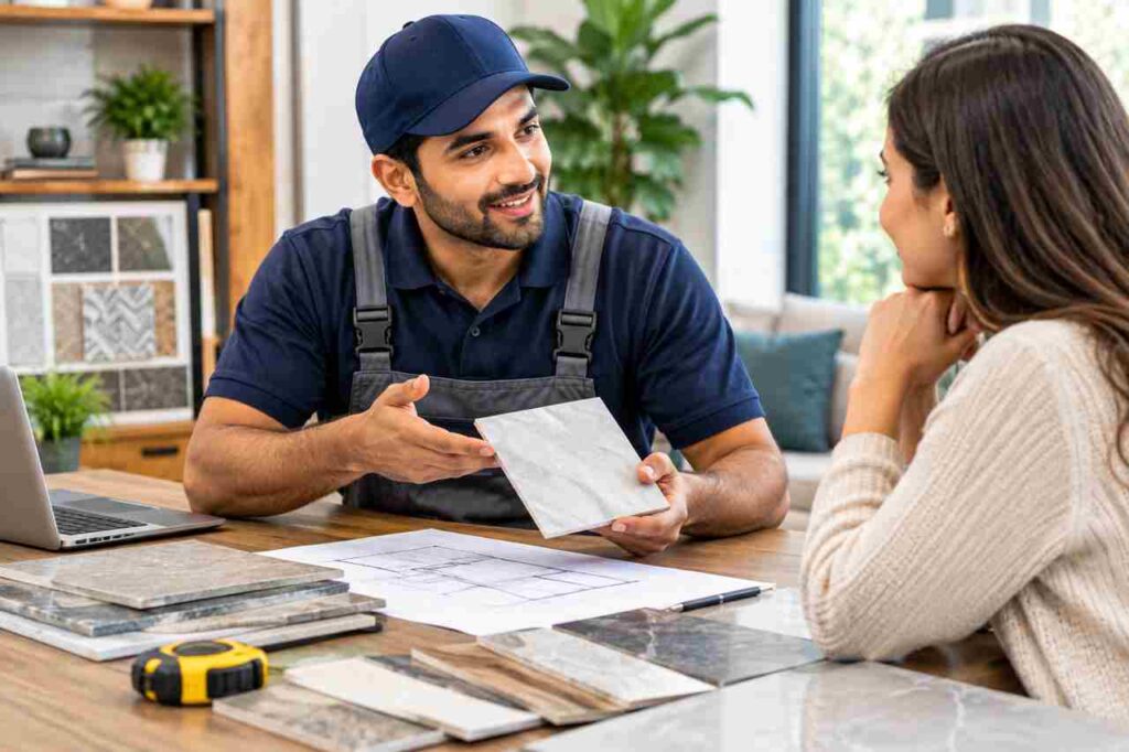 Tile Mason Service Consultation